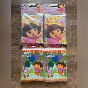 Vintage Dora the Explorer party invitations Y2K Nick Jr